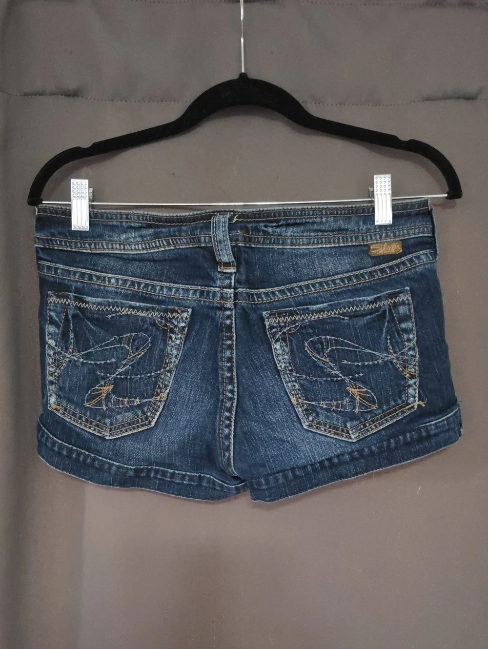 Silver Jeans Dark Blue Denim Jean Shorts